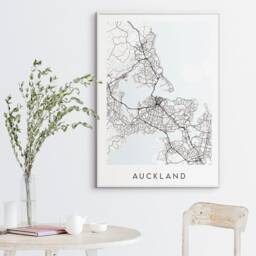 Auckland Map Print - Minimal Poster Art New Zealand - thumbnail 3