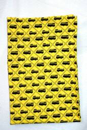 Handmade Fire Engine Pillow Case, Yellow Cotton Bedding - thumbnail 1