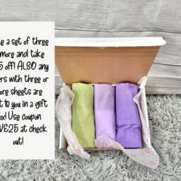 Personalized Crib Sheet Embroidered Cotton Fitted Sheet - thumbnail 3