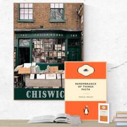 Remembrance Of Things Pasta Print Penguin Classic Food Pun - thumbnail 2
