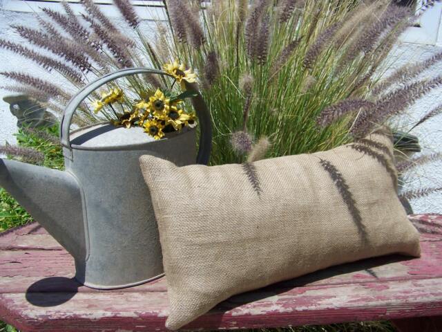 12x26 Lumbar Burlap Pillow Throw Decorative French Country Farmhouse Home Decor Cover Sham Slipcover - image 1