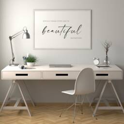 Difficult Roads Often Lead To Beautiful Destinations - Landscape Print Inspirational Wall Art Home Decor Quote Poster Unframed - thumbnail 4