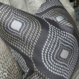 Handmade Cushion Cover, Scatter Pillow Brown - Taupe Abstract Design Size 16 - thumbnail 2