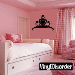 Princess Crown Vinyl Wall Decal Or Car Sticker - Mv003Et - thumbnail 1