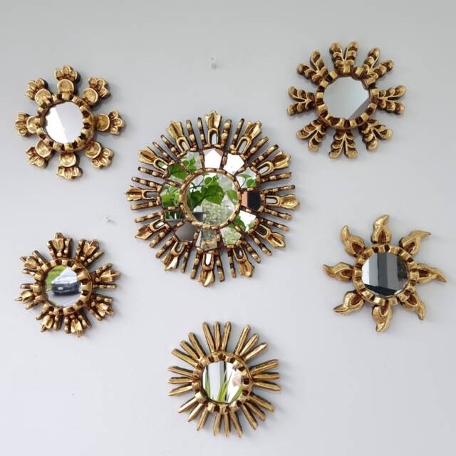 Solar Eclipse - Interior Decoration Wall Mirror Home Decor Decorative Mirrors Peruvian Crafts - image 1