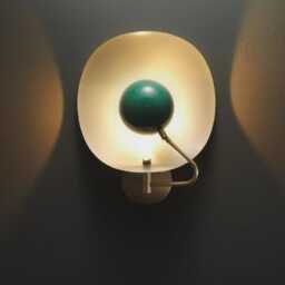 Mid-Century Sconce Raw Brass Mordern Scone Lamp Hallway Living Room Lightning Enamel-Coated Jenny Wall Light - thumbnail 3