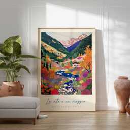 Aosta Valley Travel Poster Italy Alps Art Print - thumbnail 2