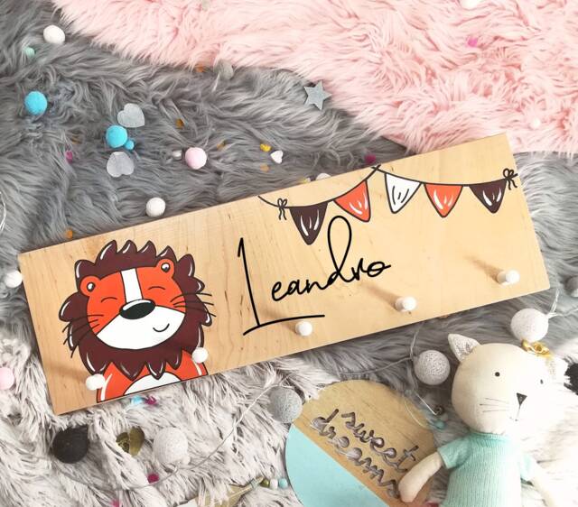 Wardrobe Children's Room With Name Individually Hand-Painted Personalized - image 1
