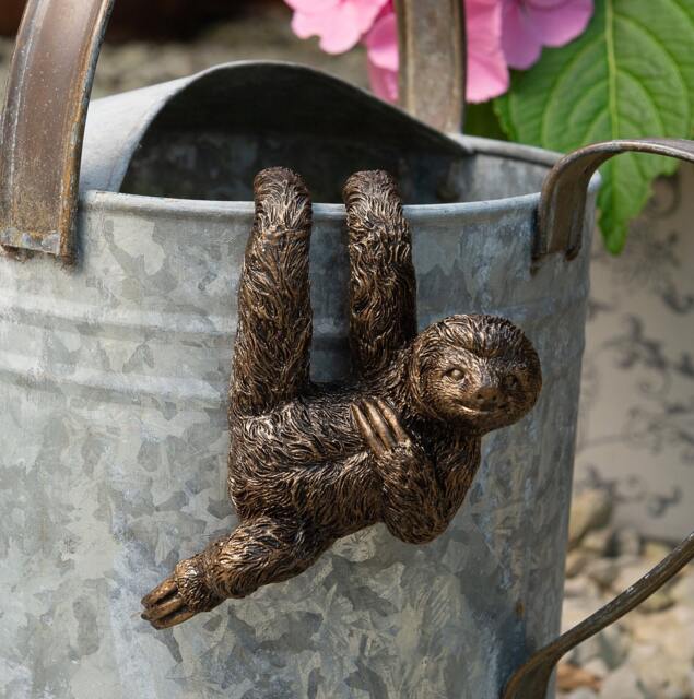Charming Three-Toed Sloth Pot Buddy Hanger - Whimsical Garden Decor - image 1