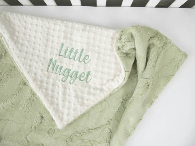 Custom Blanket, Design Your Own Baby Minky, Blanket With Name, Monogram, Plush Gender Neutral Gift, Shower - image 1