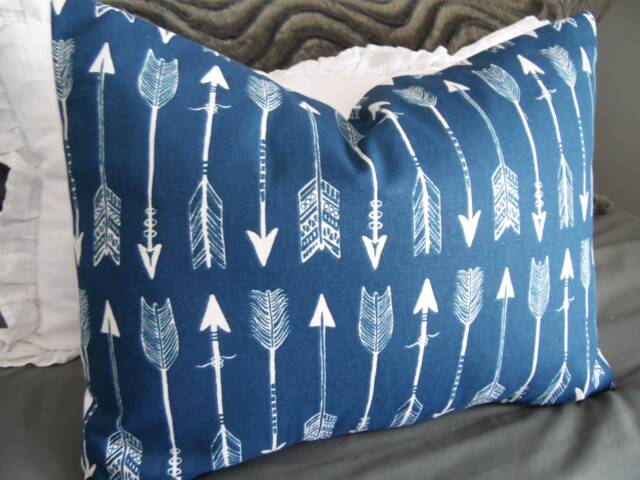 Navy.white.arrows.tribal Pillow.farmhouse Pillows.toss Pillow.throw Pillow.slipcovers.pillow Covers.nursery - image 1