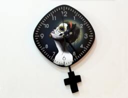 Day Of The Dead Sugar Skull Catrina Calavera Makeup - Pendulum Wall Clock