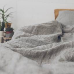 Soft Washed Linen Fitted Sheet Handmade in Lithuania - thumbnail 2