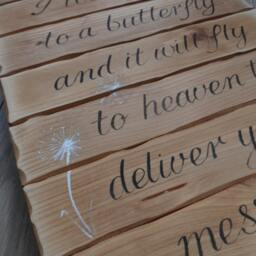 Whisper I Love You To A Butterfly Wooden Sign/Plaque, Butterfly Memorial Wall Decor Fly Heaven Rustic Wood Sign Beraevement Keepsake Gift - thumbnail 3