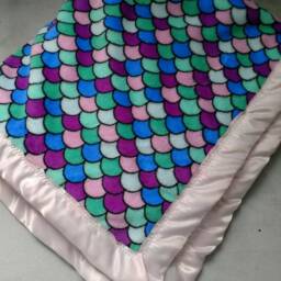 Minky Mermaid Baby Blanket - thumbnail 2