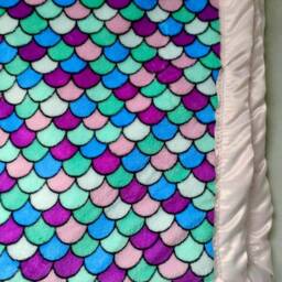 Minky Mermaid Baby Blanket - thumbnail 4