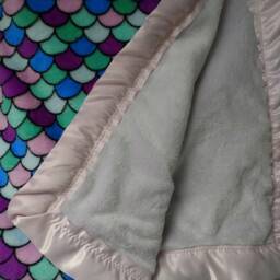 Minky Mermaid Baby Blanket - thumbnail 3