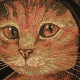 Susan Herbert Mona Lisa Cat Tapestry Cushion Cover Sham - thumbnail 2