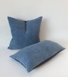 Indigo Block Print Hmong Blue Pillow Cover Handmade Ethnic Cushions Throw Pillow Decorative, Lumbar Cushion, Scatter Cushions, Ethnic Fabrics - thumbnail 1