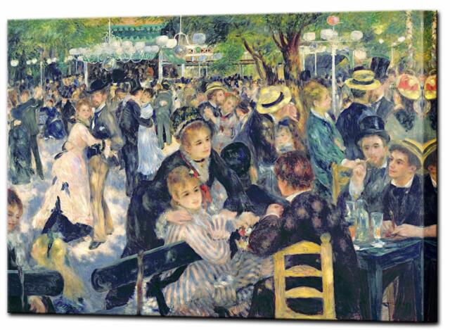 Dance At Moulin De La Galette By Renoir Print, Canvas Print Paintings Home Decor Wall Art Ready To Hang - image 1