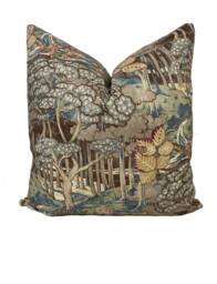 G.p & J Baker Ruskin Cotton Teal Decorative Cushion Cover Pillow
