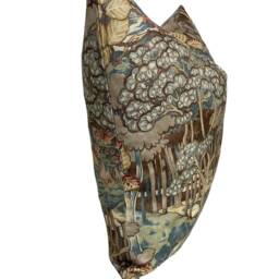 G.p & J Baker Ruskin Cotton Teal Decorative Cushion Cover Pillow - thumbnail 2