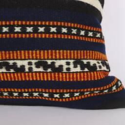 Handwoven Kilim Pillow Cover Colorful Geometric Turkish Wool - 20x20 - thumbnail 2