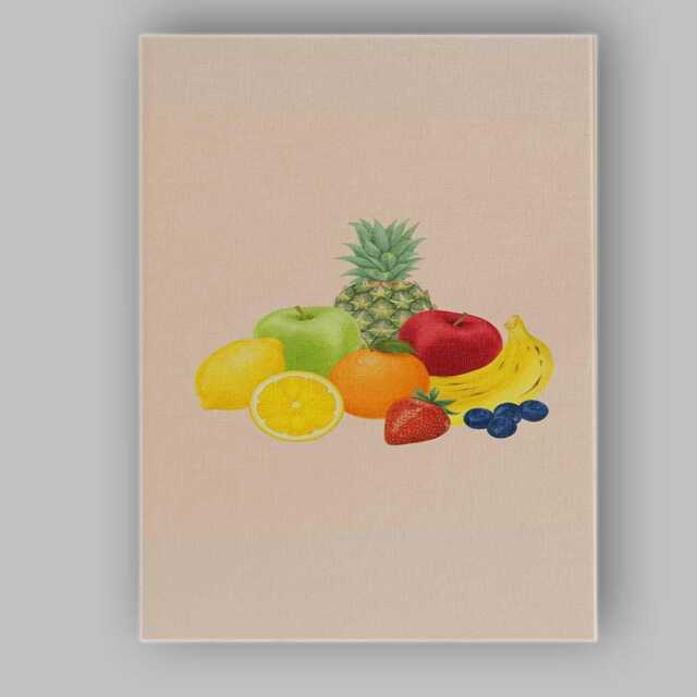 Fresh Mixed Fruit Collection Minimalist Botanical Canvas Wall Art Print Decor Picture Ready To Hang - image 1
