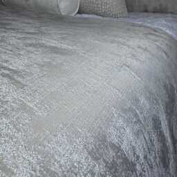 Elegant Champagne Silver Bed Runner Luxury Throw Scarf Comforter, Double - King Size Runner, Bedding Curico - thumbnail 3