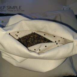 Buckwheat Pillow Adjustable Fill Gots Cotton Cover Firm Support Usa Made - thumbnail 4