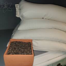 Buckwheat Pillow Adjustable Fill Gots Cotton Cover Firm Support Usa Made - thumbnail 3