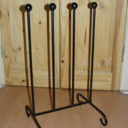 Wellington Boot Holder Storage Rack Round Bar 2 Pair Metal Fully Welded - thumbnail 2