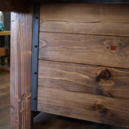 Modesty Panel For Our Desks - Solid Wood Rustic/Industrial Urban Furniture Office Farmhouse - thumbnail 4