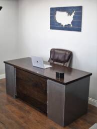 Modesty Panel For Our Desks - Solid Wood Rustic/Industrial Urban Furniture Office Farmhouse