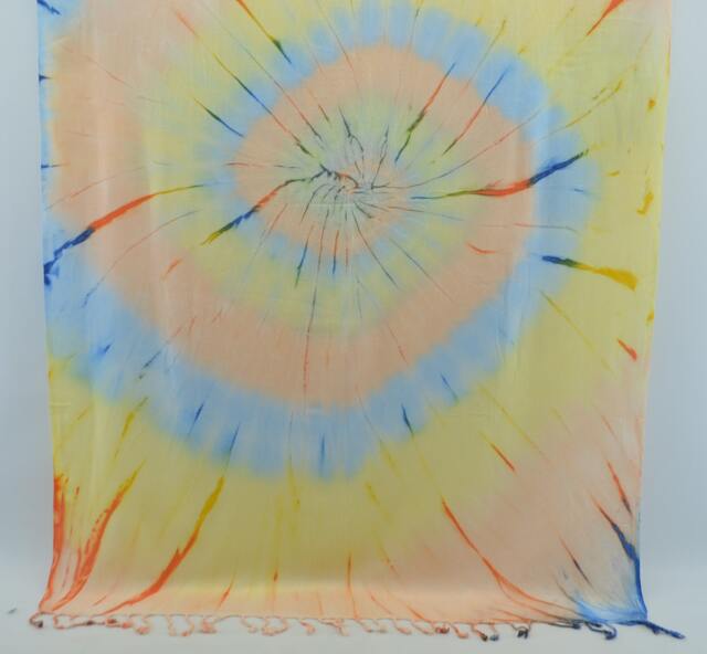 Colorful Towel, Surfer Beach Towel, Batik Towel, Turkish Towel, Dye Peshtemal, 38''x65 - image 1