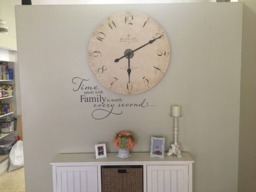 Family Time Vinyl Wall Decal Clock Decor Sticker - thumbnail 1