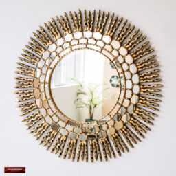 Large Gold Sunburst Mirror 30 - thumbnail 1