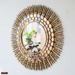 Large Gold Sunburst Mirror 30 - thumbnail 3