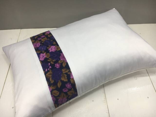 Floral Ikat Pillow Cover, Handwoven Silk Accent - 16x24 - image 1