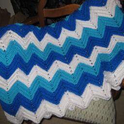 Pattern Only - PDF, Crochet Ocean Waves Baby Blanket - thumbnail 4