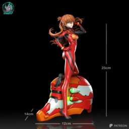 Red Unit Pilot - Anime Crimson Valkyrie Asuka Langley Resin Figure 16K - thumbnail 3