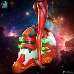 Red Unit Pilot - Anime Crimson Valkyrie Asuka Langley Resin Figure 16K - thumbnail 4