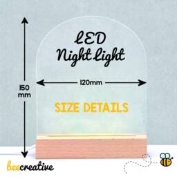 2nd Anniversary Gift For Husband Wife, Personalised Led Night Light Sign, Wedding Anniversary, 2 Year Boyfriend - thumbnail 2