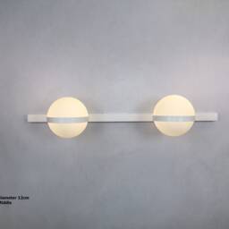 Vanity Light - Modern Wall Sconce White Lights- Mid Century Fixture - thumbnail 2