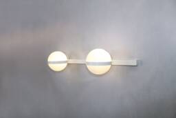 Vanity Light - Modern Wall Sconce White Lights- Mid Century Fixture - thumbnail 1