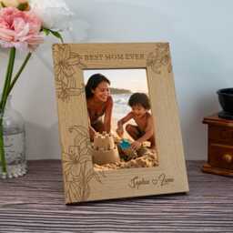 Custom Wooden Photo Frame For Mom Gift Engraved Picture Personalized Birthday Gifts For Nana Mimi Grandma - thumbnail 3