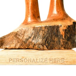 Mushroom Sculpture 6.5 Inch/16 cm, Personalized Statue, Wooden Carving, Home Decor, Room Living Room, Office Gift Idea - thumbnail 4