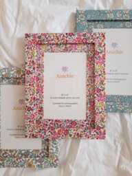 Liberty Tana Lawn Fabric Photo Frame - Handmade Custom Gift Keepsake Unique For Her, Mum, Baby Or Teacher - thumbnail 1