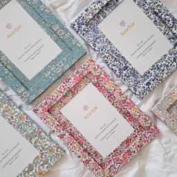 Liberty Tana Lawn Fabric Photo Frame - Handmade Custom Gift Keepsake Unique For Her, Mum, Baby Or Teacher - thumbnail 3