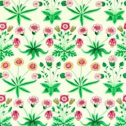 William Morris Daisy Cushion Cover Arts & Crafts Pink Floral Pillow - thumbnail 3